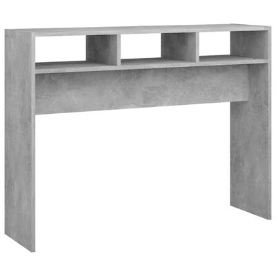 vidaXL Konsolipöytä betoninharmaa 105x30x80 cm lastulevy
