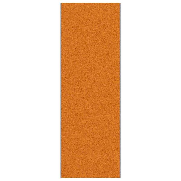 vidaXL Ovenmatto Muut Oranssi ja Musta 120 x 350 cm Polyamidi ja PVC