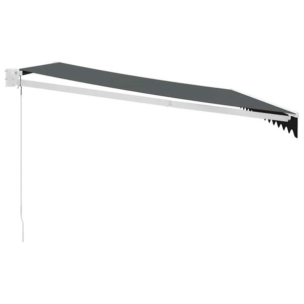 vidaXL Sis&auml;&auml;nkelattava markiisi antrasiitti 4,5x3 m kangas/alumiini