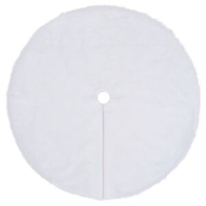 vidaXL Joulukuusihame valkoinen 90 cm tekoturkis
