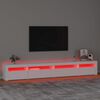 vidaXL TV-taso LED-valoilla valkoinen 270x35x40 cm