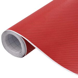 vidaXL Auton p&auml;&auml;llystekalvo 4D punainen 100x150 cm