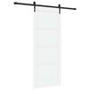 vidaXL Liukuovi ORKDAL Valkoinen ja musta 83 x 202 cm T&auml;ysi m&auml;nty