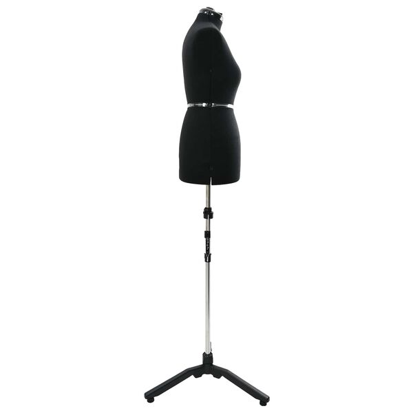 vidaXL S&auml;&auml;dett&auml;v&auml; mekko muoto naiselle Musta m Sametti