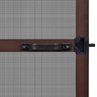vidaXL Saranoitu ruskea hyönteisverkko oviin 100 x 215 cm