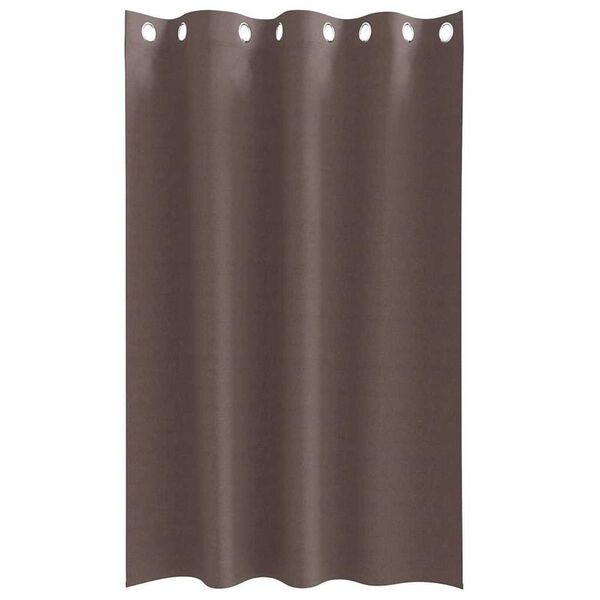 vidaXL Piment&auml;v&auml; verho renkailla 2 pcs Tumma ruskea 175 x 140 cm