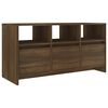 vidaXL TV-taso ruskea tammi 102x37,5x52,5 cm tekninen puu