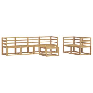 vidaXL Ulkosohvakokoelma 7 pcs valkoinen 59 x 59 x 37 cm