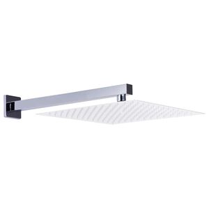 vidaXL Suihkun tukivarsi 201 ruostumaton ter&auml;s hopea 30 cm