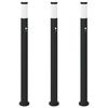 vidaXL Pollarivalaisimet sensorilla 3 kpl 110 cm ruostumaton ter&auml;s IP44