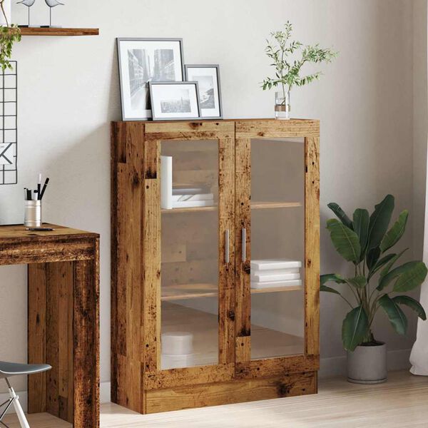 vidaXL Kirjahylly vanha puu 82,5x30,5x115 cm tekninen puu