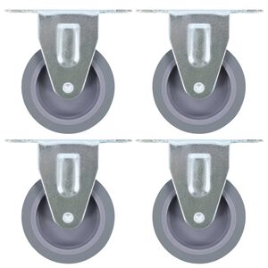 vidaXL Rullapy&ouml;r&auml;t kiinte&auml;t 4 kpl 75 mm