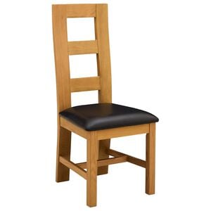vidaXL Ruokatuoli 2 kpl M&auml;ntypuu Musta 45 x 51 x 105 cm