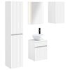 vidaXL Kylpyhuoneen kaappisetti 5 pcs valkoinen 43 x 11,5 x 60,5 cm