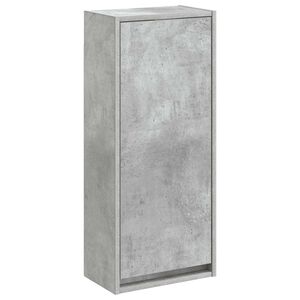 vidaXL Sein&auml;asennettava pesuallas Betoninharmaa 35 x 20 x 81 cm