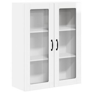 vidaXL Tiskipaneeli Kalmar Korkean kiillon valkoinen 80 x 31 x 100 cm