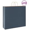 vidaXL Paperikassit 250 kpl kahvoilla sininen 54x15x49 cm