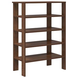 vidaXL Kenk&auml;teline ruskea tammi 61x32x87,5 cm tekninen puu