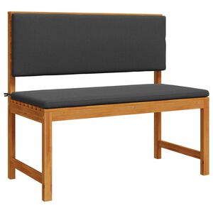 vidaXL Puutarhapenkki Ruskea 100 x 50 x 91cm Täysi Akaasiapuu