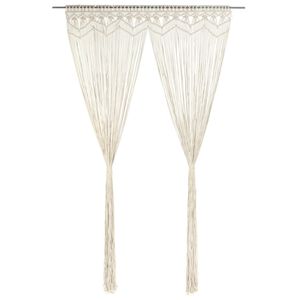 vidaXL Macrame verho 140x240 cm puuvilla
