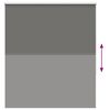 vidaXL Rullaverho Blackout harmaa 120x130 cm Kankaan leveys 116,6 cm