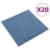 vidaXL Matto 20 pcs Sininen 50 x 50 cm 100% polypropeeni