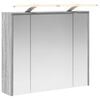 vidaXL Kylpyhuoneen Peilikaappi Harmaa Sonoma 73,5 x 16 x 62,5 cm
