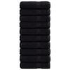 vidaXL Premium Pyyhkeet SOLUND 10 kpl musta 70x140 cm 600 gsm
