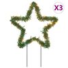 vidaXL Jouluvalokoriste maapiikeill&auml; 3 kpl 50 LED-valoa 29 cm