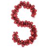 vidaXL Joulupallo Garland Punainen 186 cm Polystyreeni