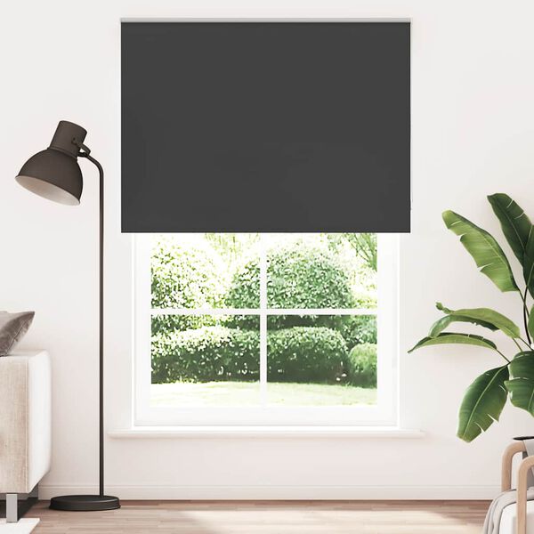 vidaXL Rullaverho Blackout Musta 155x210 cm Kankaan leveys 151,6 cm