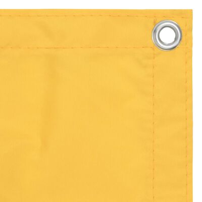 vidaXL Parvekkeen suoja keltainen 75x400 cm Oxford kangas