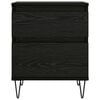 vidaXL S&auml;ngynkaappi Musta tammi. 40 x 35 x 50 cm Tekninen puu
