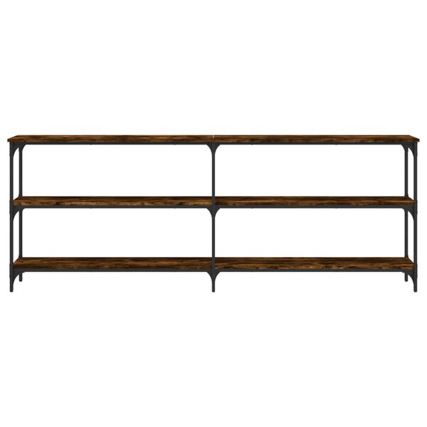 vidaXL Konsolip&ouml;yt&auml; savutammi 200x29x75 cm tekninen puu