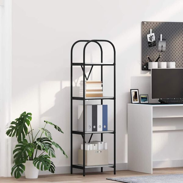 vidaXL Kirjahylly Harmaa Sonoma 40 x 30 x 146 cm Tekninen puu