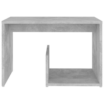 vidaXL Sivupöytä betoninharmaa 59x36x38 cm lastulevy