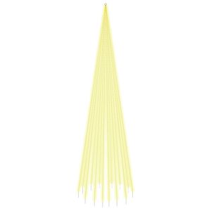 vidaXL Joulukuusi lipputankoon 1134 l&auml;mpim&auml;n valk. LED-valoa 800 cm