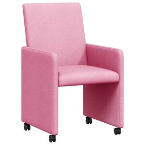 vidaXL Ruokatuolit py&ouml;rill&auml; 2 pcs Pinkki 57 x 66 x 94 cm kangas