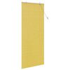 vidaXL Rullaverho verhoilla Keltainen 80 x 220 cm Bambu