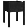 vidaXL Puutarhan kukkalaatikko musta 50x50x70 cm t&auml;ysi m&auml;nty