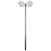 vidaXL Puutarhalamppu tolpalla 2 valoa 220 cm