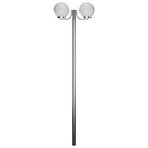 vidaXL Puutarhalamppu tolpalla 2 valoa 220 cm