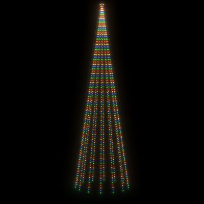 vidaXL Joulukuusi piikillä 1134 moniväristä LED-valoa 800 cm
