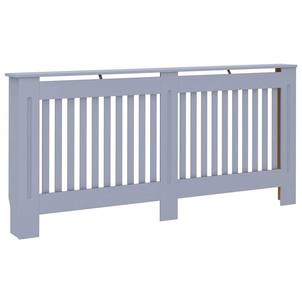 vidaXL L&auml;mp&ouml;patterin suoja antrasiitti 172x19x81,5 cm MDF