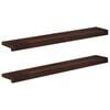 vidaXL Ikkunalautaset 2 kpl Tumma ruskea 100 x 20 x 2 cm