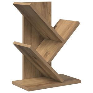 vidaXL Puun Kirjahylly 3-tasoa 30 x 18 x 40 cm Tekninen puu
