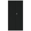 vidaXL Arkistokaappi musta 90x40x180 cm ter&auml;s
