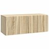 vidaXL Sein&auml;lle asennettava TV-kaappi 78,5 x 31 x 30 cm Sonoma-tammi