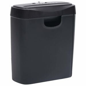 vidaXL Paperisilppuri 6 arkkia nauhaleikkaus musta