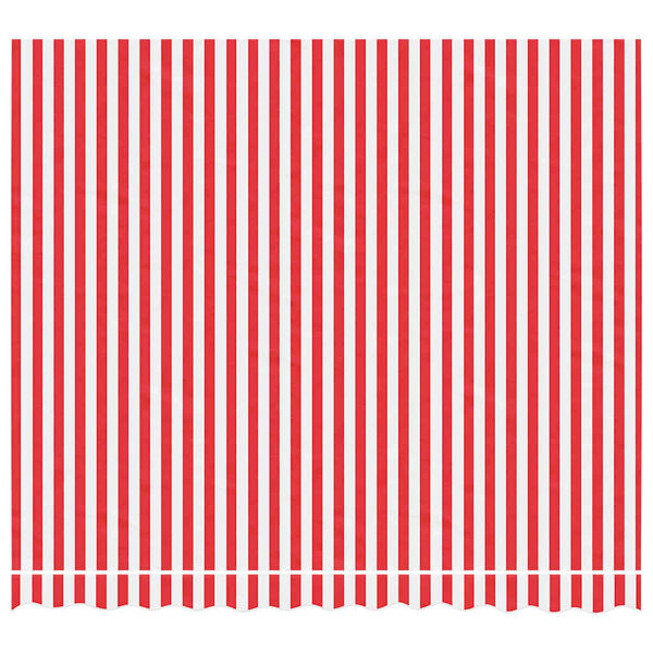 vidaXL Vaihtokangas markiisiin punavalkoraidallinen 3x2,5 m